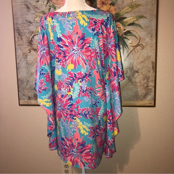 Sz M Lilly Pulitzer Sippin and Trippin Stefani Dress Floral Swim Coverup - Picture 7 of 13